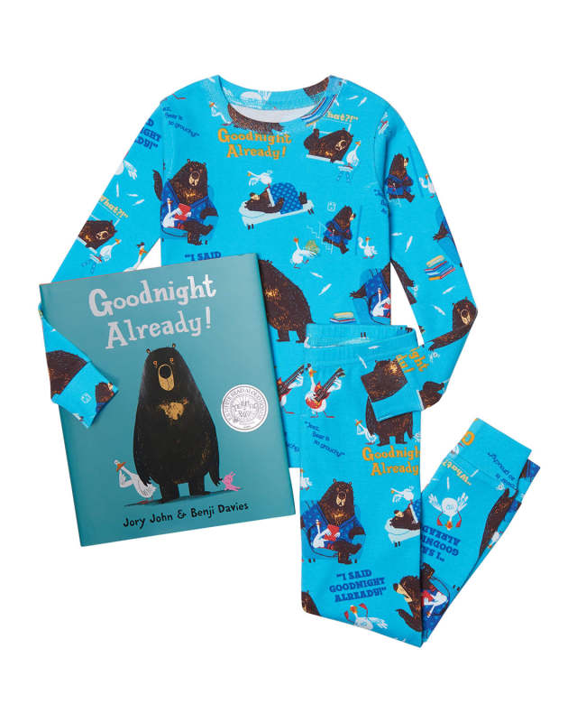 Kid's Goodnight Already Printed Pajama Gift Set, Size 2-